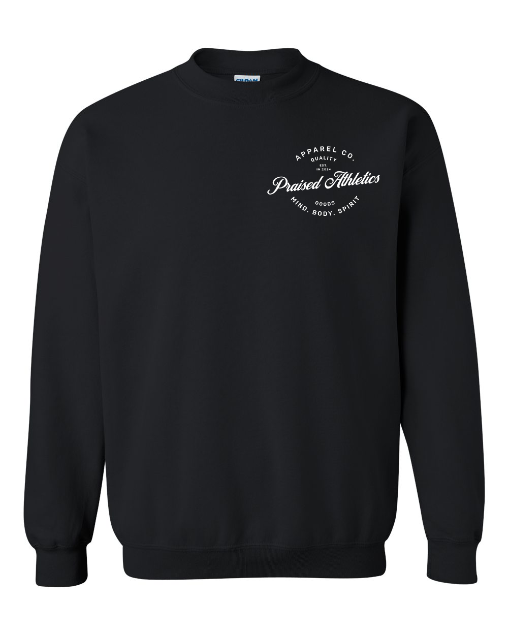 Black Midweight Crewneck Sweatshirt w/logo