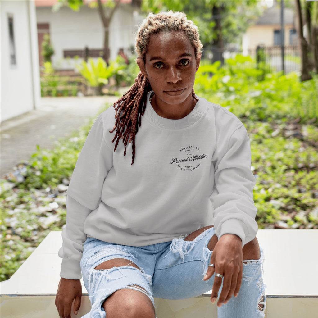 Black Midweight Crewneck Sweatshirt w/logo