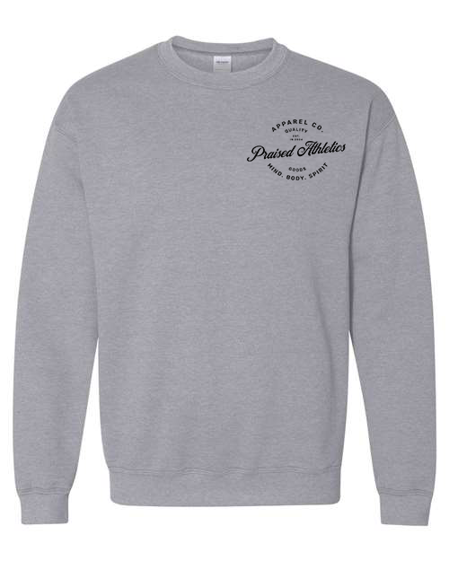 Black Midweight Crewneck Sweatshirt w/logo